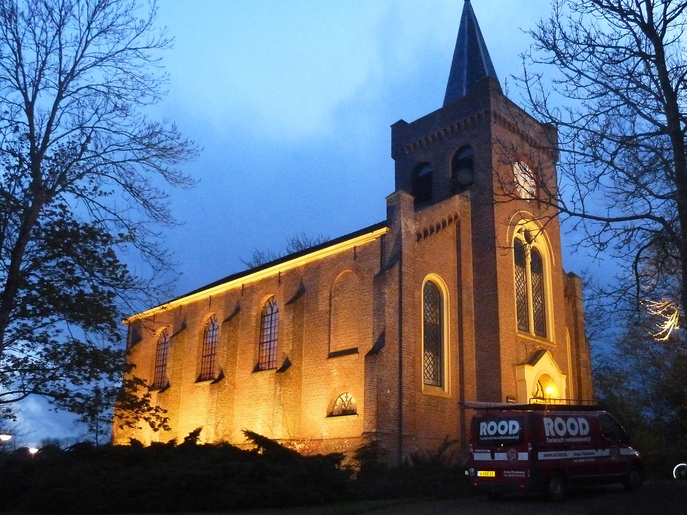 LED verlichting kerk Anna Paulowna